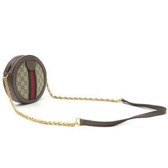 Gucci Ophidia Shoulder GG Supreme Beige Ebony Chain Bag - Picture 2 of 7